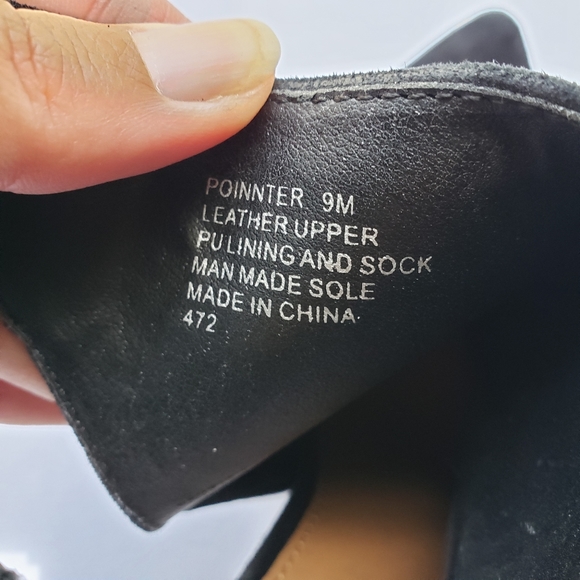 Steve Madden "Pointer" black suede heeled bootie - Picture 7 of 11